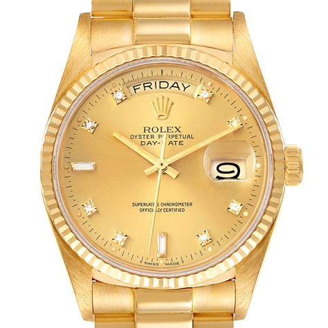 2005 rolex day date|Rolex Day-Date president yellow gold.